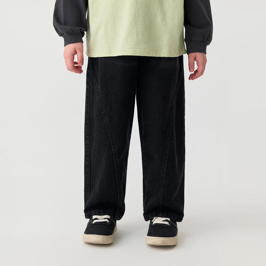 马克珍妮男童时髦挺括牛仔香蕉裤 宝宝百搭裤子秋装新款551312 商品图1