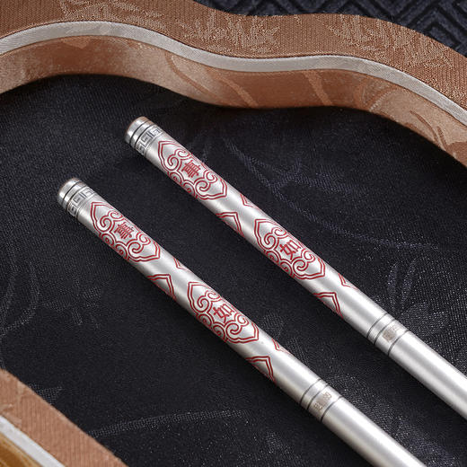 子佩集S999银【万事如意】摆件【BX046056719-1】纯银餐具吉言筷子2507 商品图8