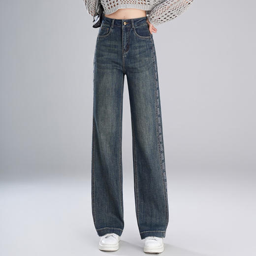 PY 2025新款阔腿牛仔裤 &FLS6631 商品图1