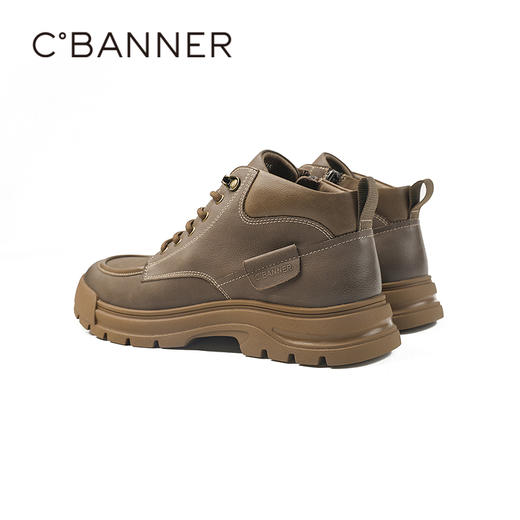 千百度舒适男时尚休闲鞋工装靴男鞋A25529703 商品图3