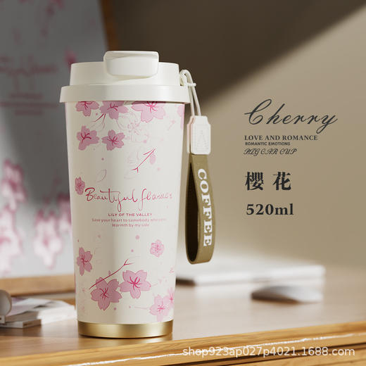 雀说 【纳米陶瓷内胆】316不锈钢保温杯女士高颜值便携咖啡杯BC-0387 商品图8