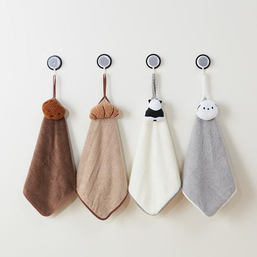 家用卫生间擦手毛巾卡通可挂厨房擦手巾 单片 商品图0