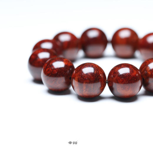 【青山特惠】2.0*12颗5星嫩瘤半满瘤疤小叶紫檀手串（无胶嫩瘤） t35 商品图1