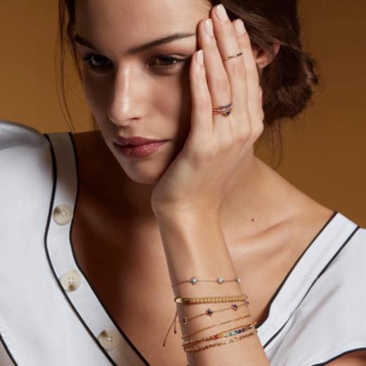 👍七夕大促赠小金豆耳钉一对 ⏰少量库存1折捡漏❗️高奢小众设计师品牌，💕开团49抢【CILK ·天然水晶极细手链XL6011】专柜在售！ 商品图0