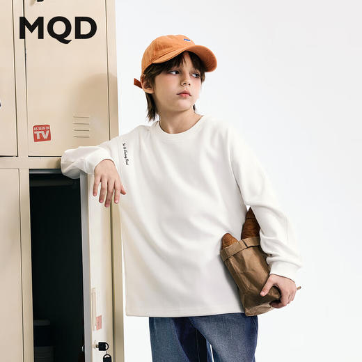 【MQD】秋季男大童基础百搭休闲运动长袖卫衣 商品图0