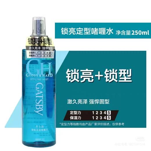 杰士派锁亮啫喱水250ml日本清爽男定型造型师发胶保湿持久特硬卷发女效期26年12月 商品图1
