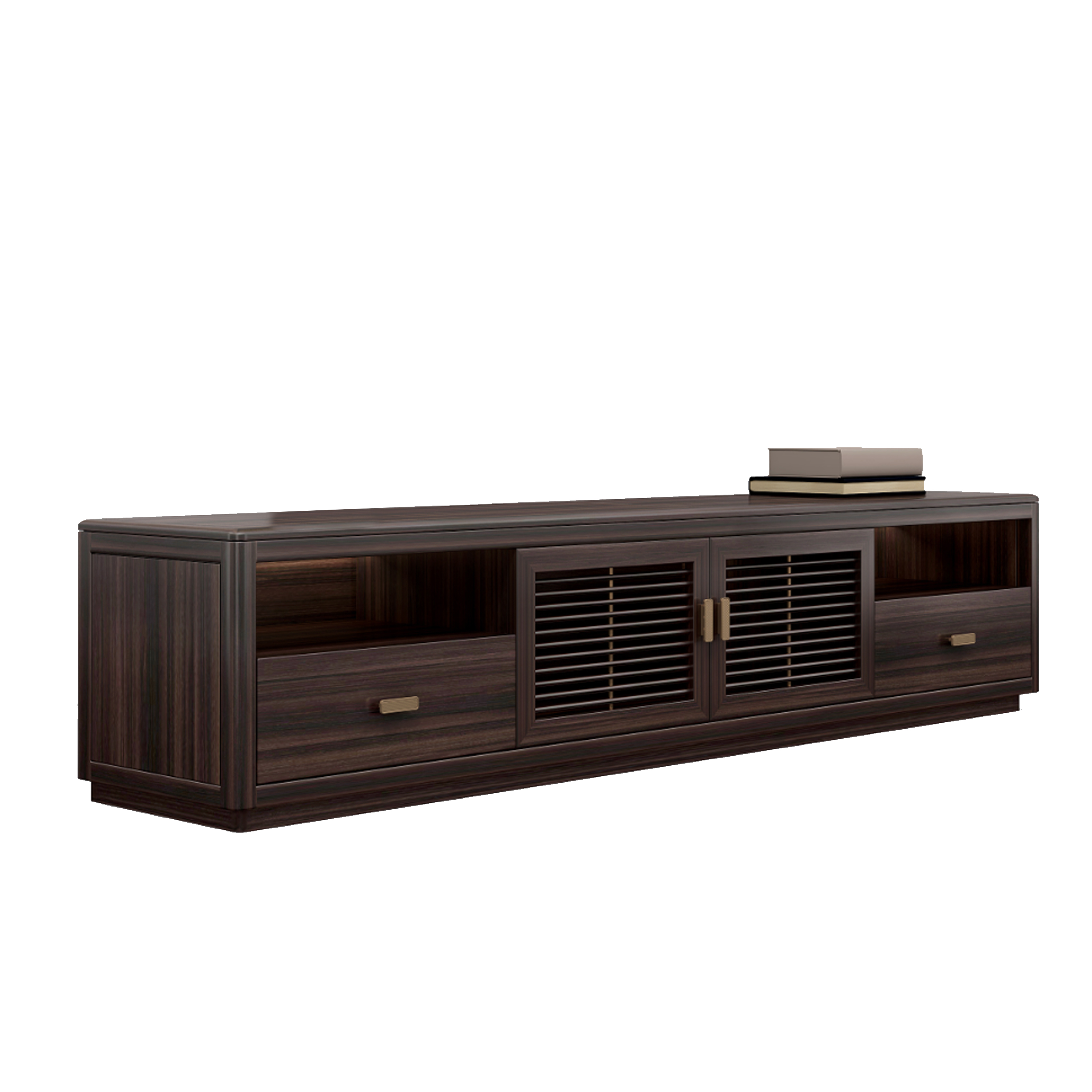 【新中式-电视柜KD-Y-T8408】黑檀/客厅/电视柜