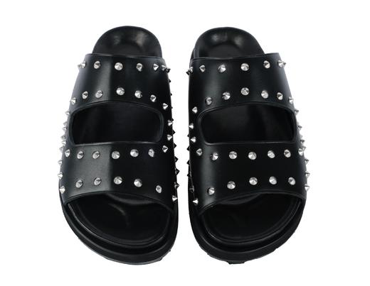 【超惠秒】McQueen 麦昆 男士舒适百搭真皮拖鞋 12396 商品图4