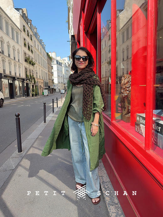 PETIT SCHAN小闪 CLO#880 Mountain breeze 山风 一千零一夜系列文艺风纯亚麻袍子 商品图2