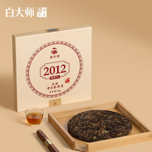 白大师阅天下系列2012年福鼎白茶陈年枣香馥郁老寿眉茶叶300g 商品图2