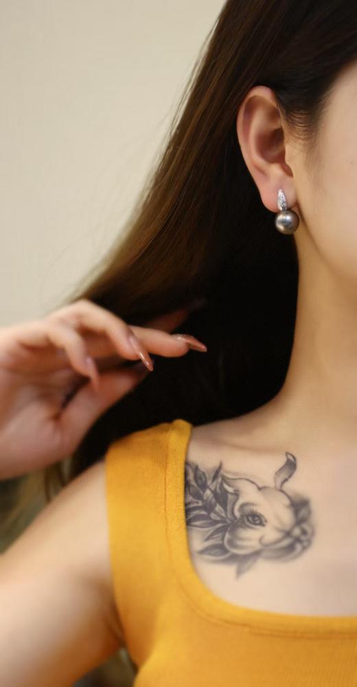 13-14mm大溪地耳环 商品图4