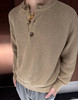 男款羊毛亨利长袖针织毛衣015 商品缩略图3