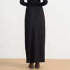 EITIE爱特爱莱赛尔柔软舒适高腰极简长款黑色2025秋季新款半裙C2506814 商品缩略图4