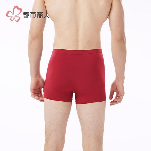 都市丽人内裤男士内裤40S人棉内裤氨纶头平角内裤男内裤FKHG06 商品图3