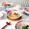 有谷窑宜得利家居 釉下彩日本制陶瓷耐热餐具碗盘套装可洗碗机 赤绘梅 商品缩略图4