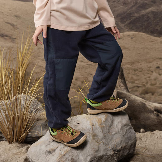 【MQD】秋季男大童户外拼接摇粒绒露营休闲裤 商品图2