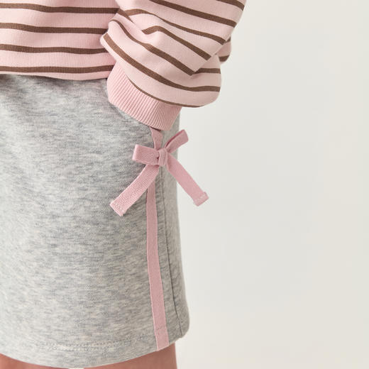 马克珍妮女童甜酷蝴蝶结A字半裙2025年秋装新款551331 商品图2