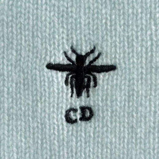 羊绒蜜蜂刺绣背心+开衫。 商品图8