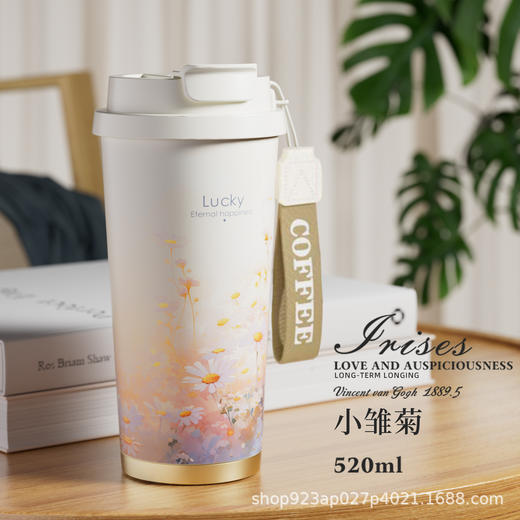 雀说 【纳米陶瓷内胆】316不锈钢保温杯女士高颜值便携咖啡杯BC-0387 商品图13