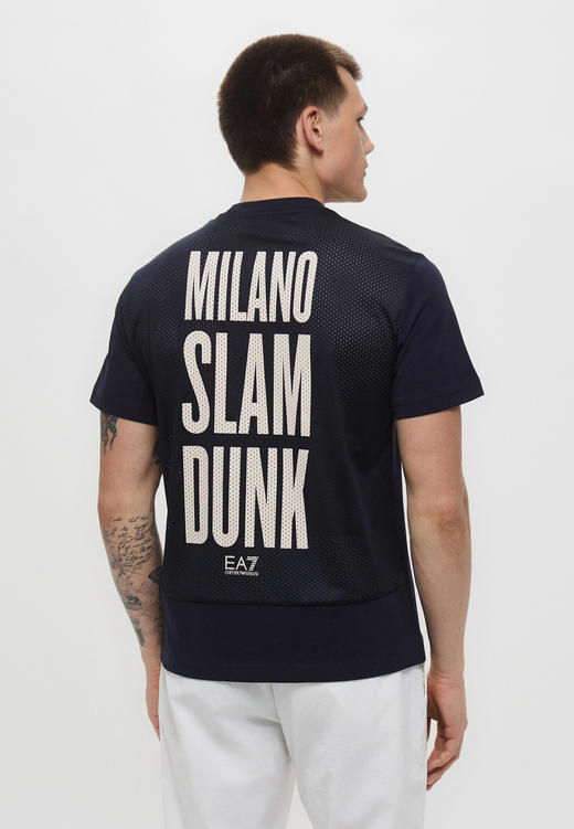 【超惠秒】Armani EA7男士全棉后背透孔排汗清爽运动休闲短袖T恤 12409 商品图7