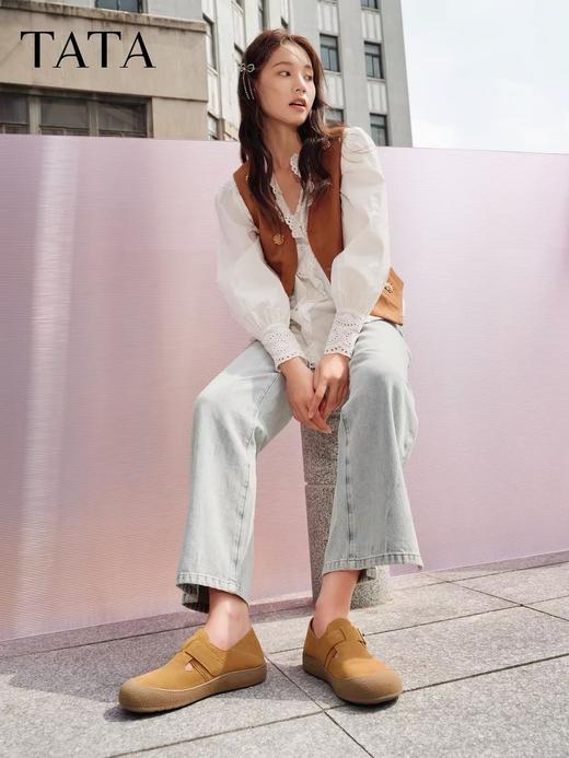 【云粉节】BF楼TATA他她女鞋2025年秋时尚单鞋百搭勃肯鞋新款一脚蹬鞋子4TR01CM5吊牌价869 商品图2