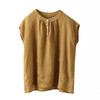 丁摩 夏季复古双支苎麻衬衫女纯色套头衫薄款衬衣上衣5ZF-25196 商品缩略图4
