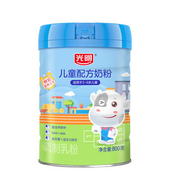 光明儿童配方奶粉 800g 罐装 营养品学生早餐睡前奶粉 商品图3
