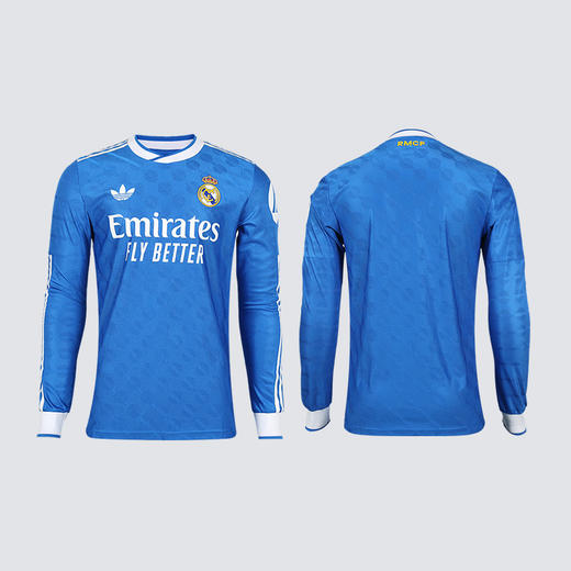 阿迪达斯25/26赛季皇家马德里球员版第二客场长袖比赛球衣足球服JP3925【加印号码臂章 联系客服】 商品图4