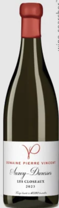 Pierre Vincent Auxey-Duresses Les Closeaux皮埃尔文森特酒庄欧克赛迪雷斯小圃园干红葡萄酒2023