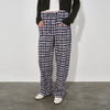 NUTH复古撞色格纹宽松直筒阔腿休闲格子裤女 商品缩略图2