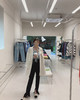 金蘑菇菇【 soho黑西裤yyds】韩系微喇开叉直筒休闲西裤女 商品缩略图3