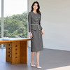 IWY/气质名媛灰色西装套裙女秋季新款高级感圆领小香风职业套装WCS117 商品缩略图4