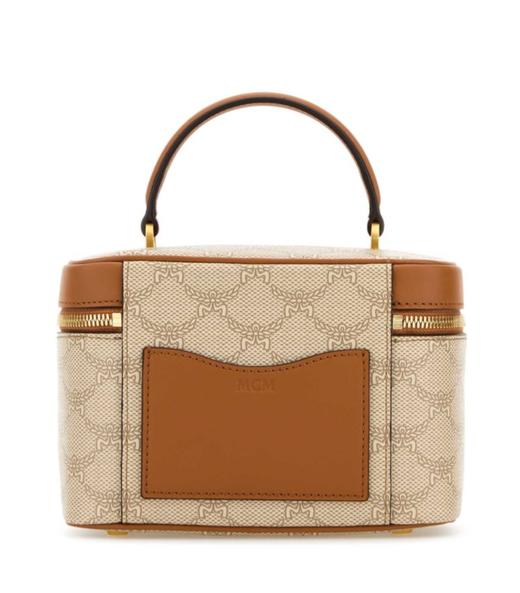 【超惠秒】MCM 女士限量logo印花盒形手提单肩包MWRESAC02 商品图1