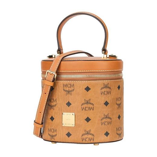 【超惠秒】MCM 女士百搭经典稀缺款圆桶包/单肩手提包MWRAACG01 商品图2