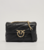 【新品现货超惠秒】Pinko Love Puff 女士绗缝真皮单肩包，黑金配色 商品缩略图0