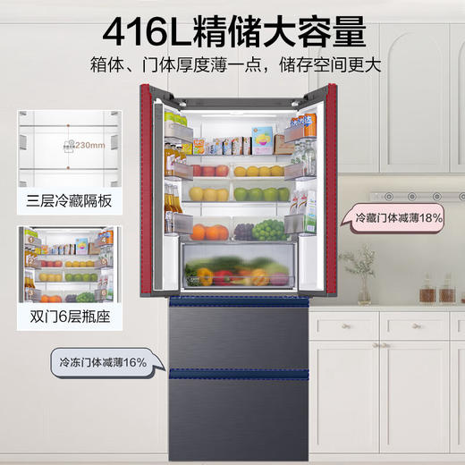 海尔（Haier）冰箱 BCD-416WGHFDB9S9U1 商品图5