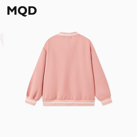 【MQD】女大童秋季经典学院风字母棒球服外套 商品图1