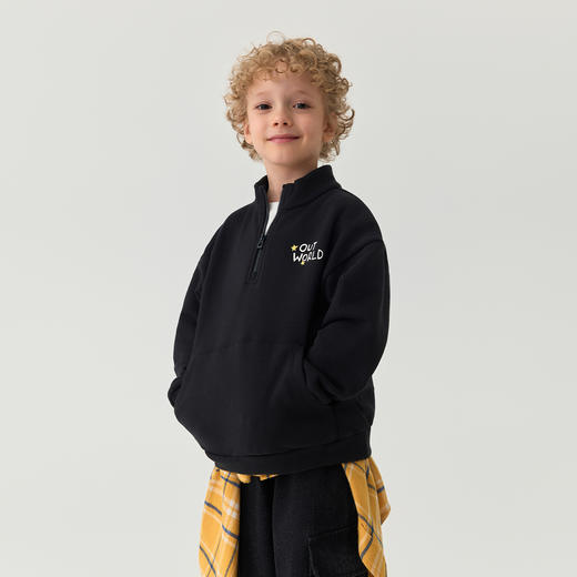 马克珍妮男童猫咪探险立领卫衣2025年秋装新款551139 商品图1