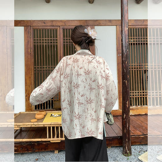 西遇新中式国风开衫套装女秋季新款吊带宽松休闲裤三件套SS051314/SS051315/SS051316 商品图4