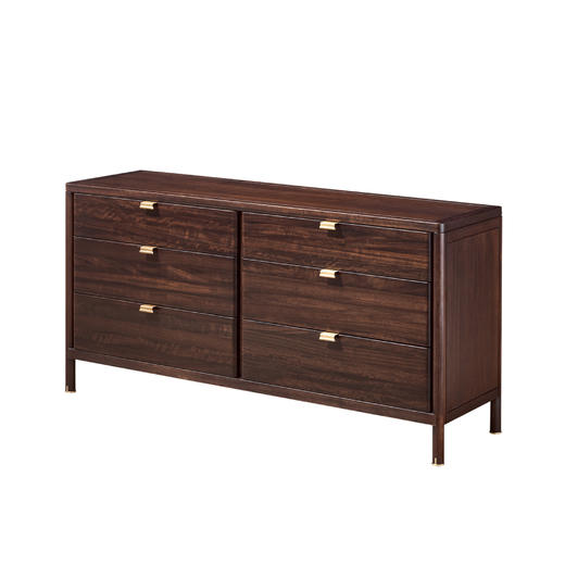 【新中式-六斗柜KD-Y-T9001】黑檀/客厅/卧房/书房/茶室/六斗柜 商品图0