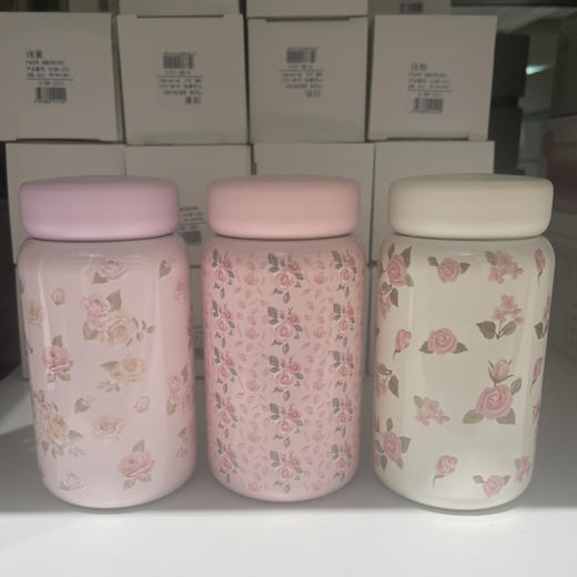 超富花漾保温杯H-BW-1510浅紫200ml 商品图1