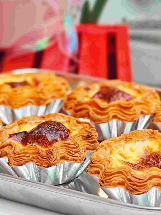 可颂蛋挞【四支装】原味/巧克力，备注！巧克力的巨巨巨好吃 商品图0