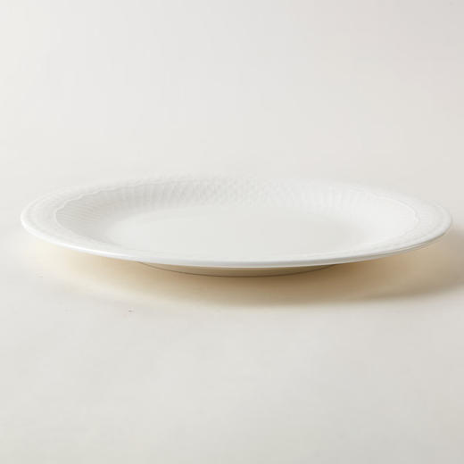  餐厅纯白骨瓷餐具碗碟盘 复古蕾丝 商品图1