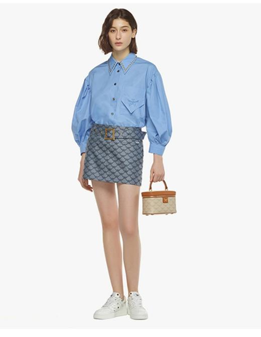 【超惠秒】MCM 女士限量logo印花盒形手提单肩包MWRESAC02 商品图6