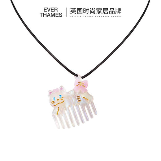 EVER THAMES 迷你梳子可爱萌趣猫咪便携小梳子小巧随身带刘海发尾梳 商品图0