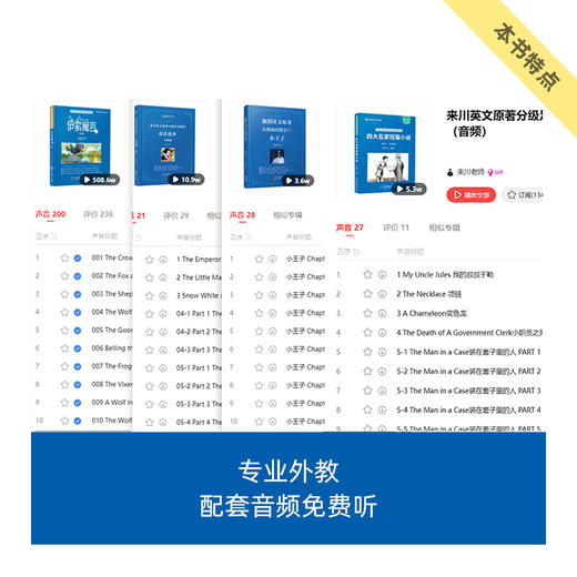伊索寓言 童话故事 小王子 短篇小说 音标版 来川英文原著分级 双语阅读 中小学生必读书目 商品图3