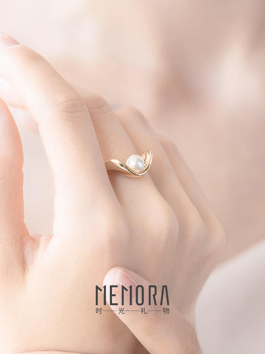 【任选3件599元】「例外」珍珠戒指 S925银戒指时尚ins风手饰MEMORA诗普琳YRE00401（线上专供） 商品图4
