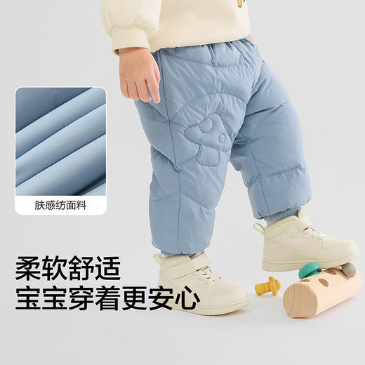 巴拉巴拉儿童裤子羽绒裤男女童长裤宝宝保暖冬季新款罗纹裤腰时尚 商品图3