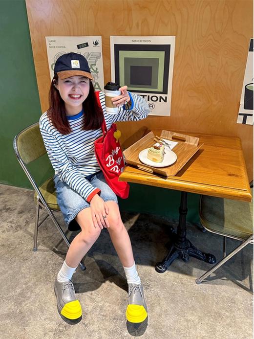 韩国订单气球腊肠狗条纹长袖T 商品图10