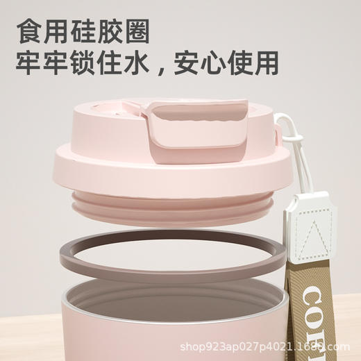 雀说 【纳米陶瓷内胆】316不锈钢保温杯女士高颜值便携咖啡杯BC-0387 商品图3